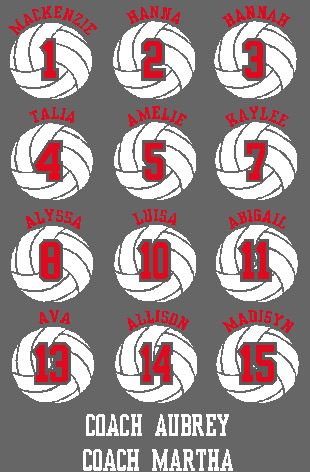 Tejas Volleyball Roster T Shirt image 2