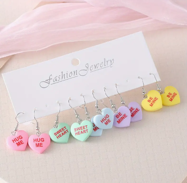 Heart Candy Shape Earrings image 0