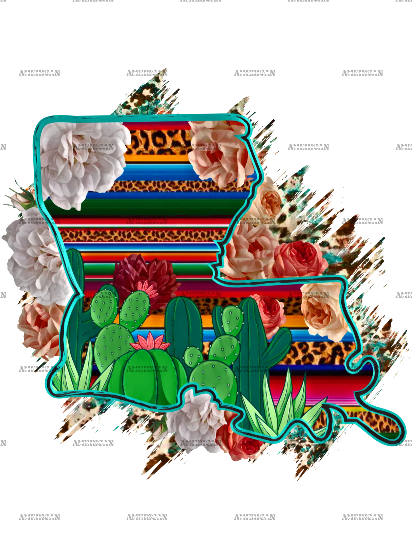 Louisiana_Map_serape