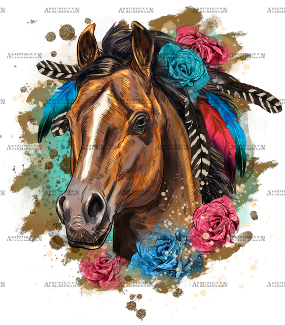 Floral_Horse