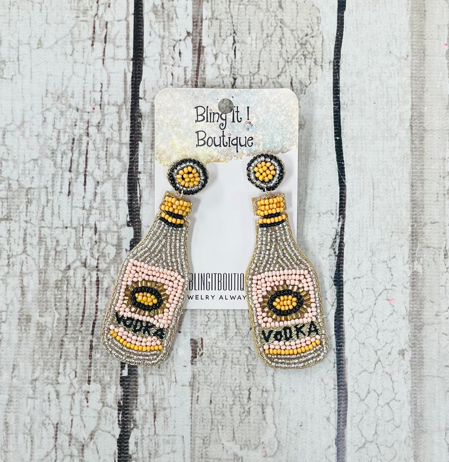 Beaded Alcohol earrings image 3