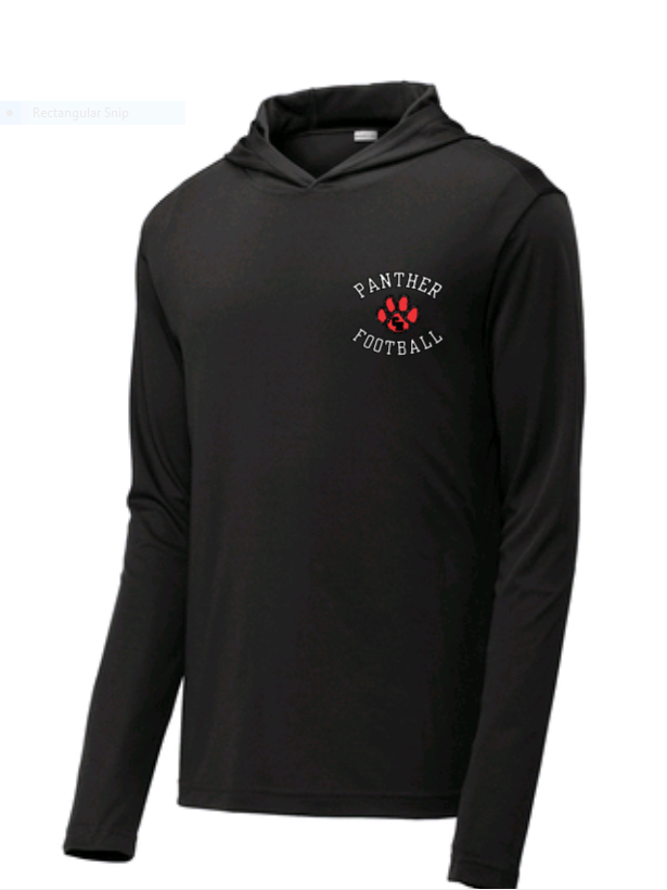 CHHS Panthers Football Hooded Long Sleeve (POLY) image 2