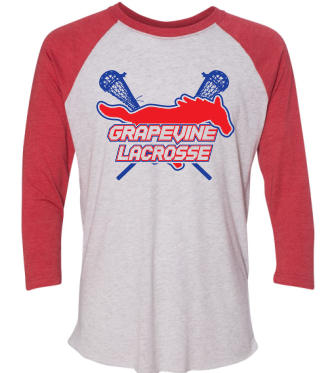GHS LAX Logo Unisex Raglan Quarter Sleeve image 0