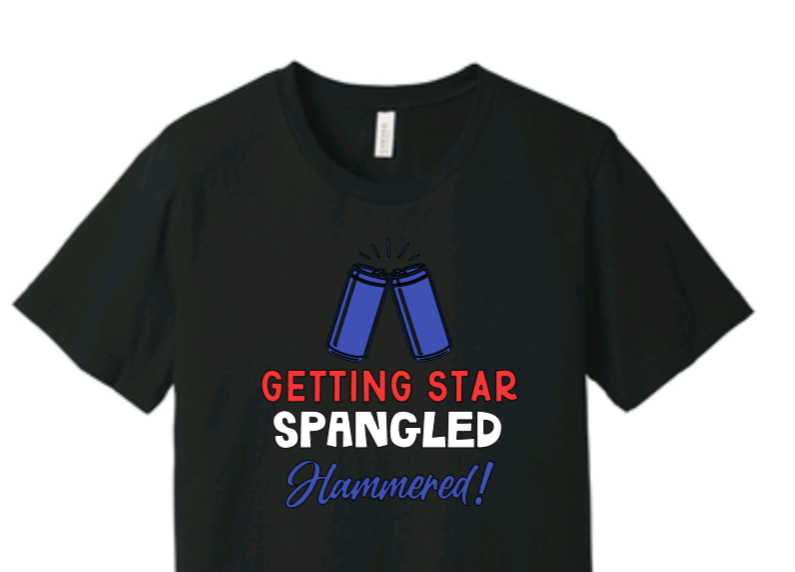 J4 Star Spangled Hammered Unisex Tee image 2