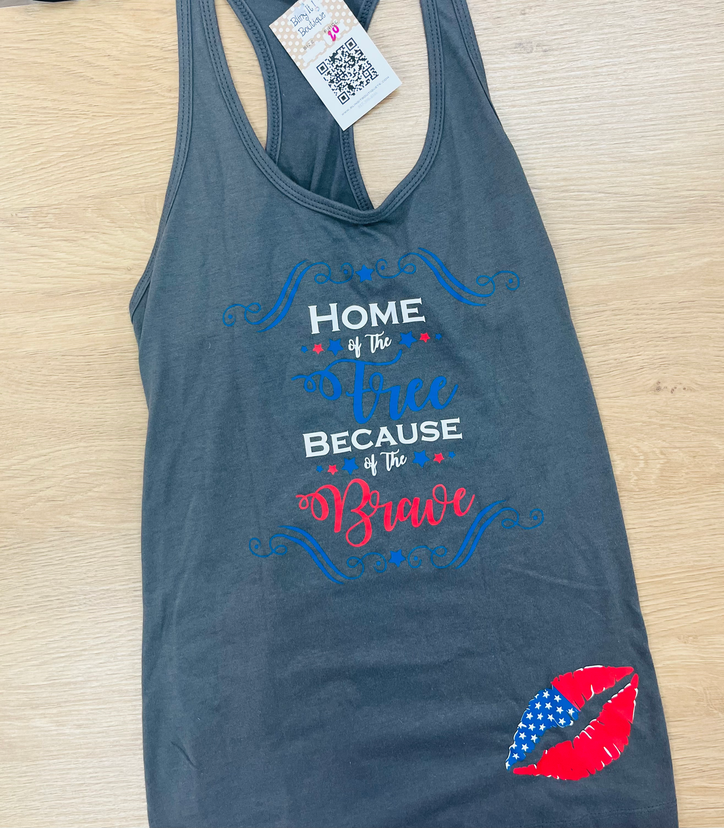 Home of the Free because of the Brave Tank image 0