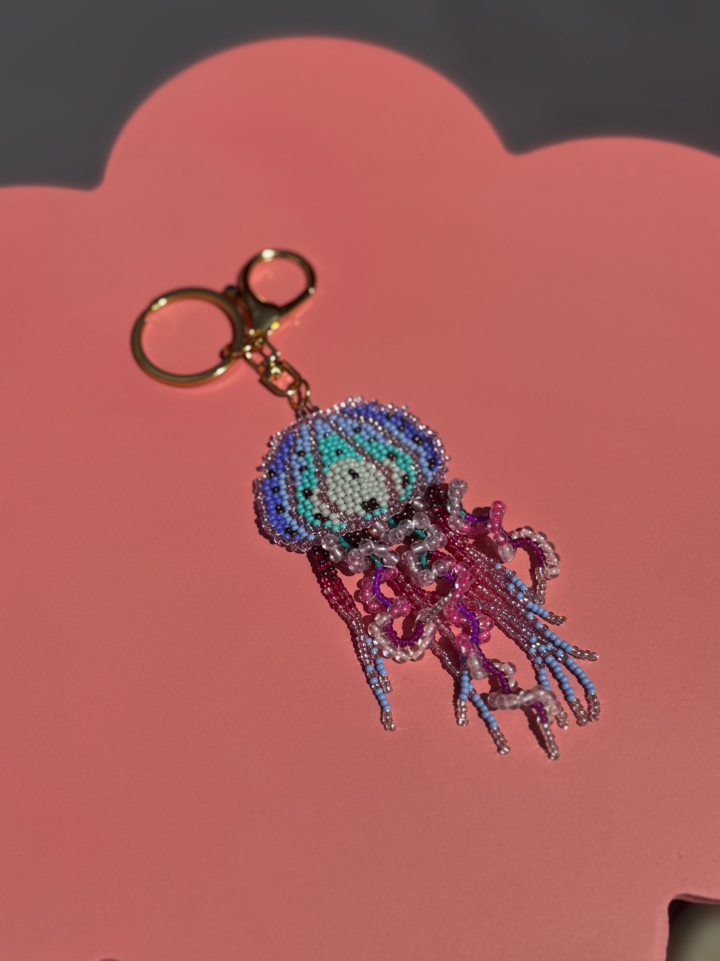 BEADED JELLYFISH KEYCHAIN image 1