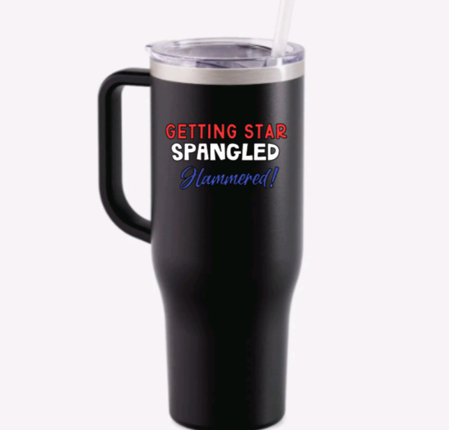 J4 Star Spangled Hammered 40 oz Cup image 1