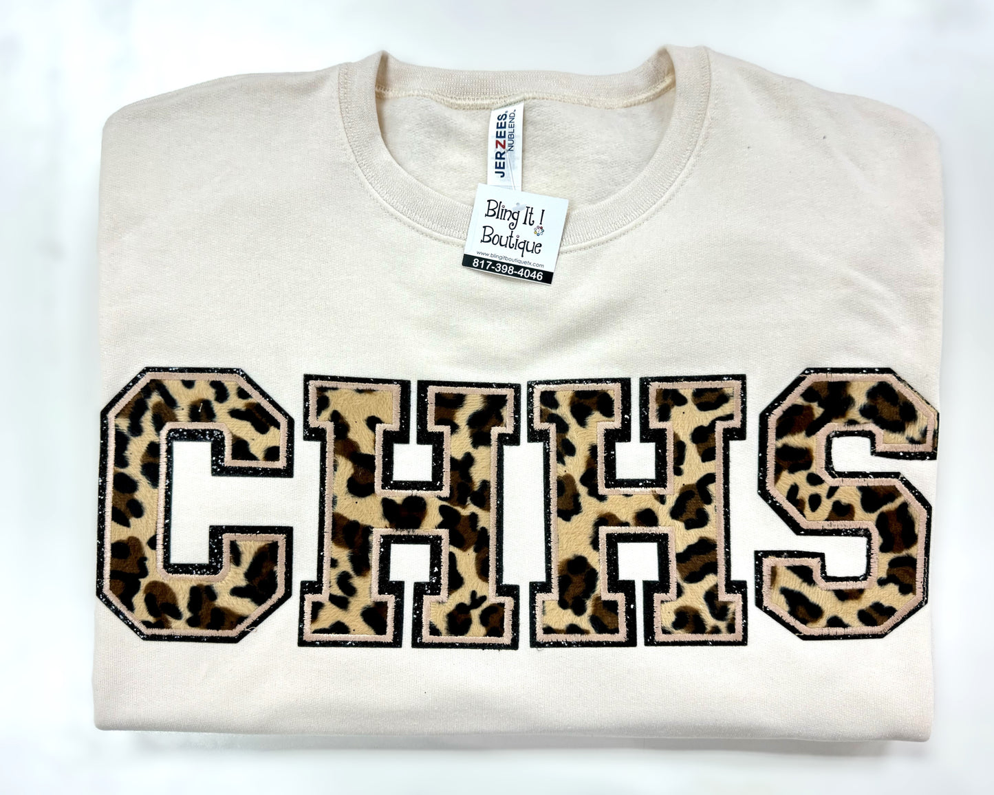 LEOPARD CHHS PATCH SWEATSHIRT image 0
