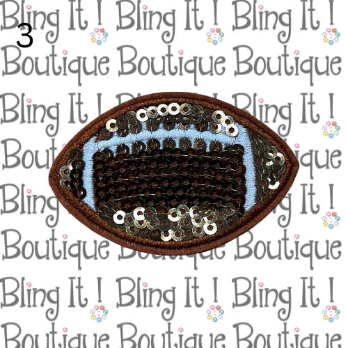 SEQUIN FOOTBALL PATCH image 2