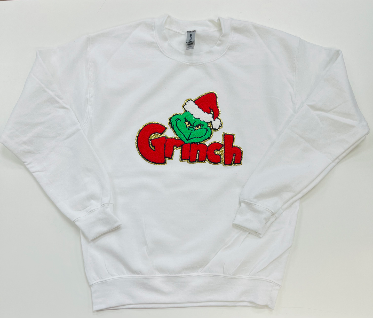 Grinch Chenille Patch Sweatshirt image 2
