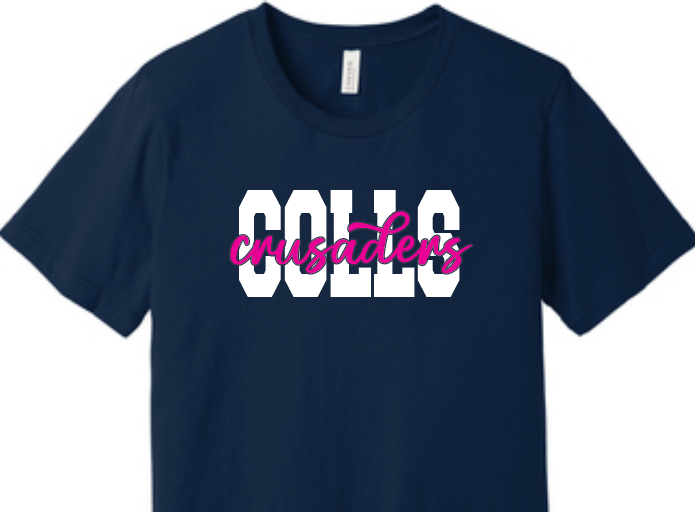COLLS Crusaders Script Bella Canvas Tee image 0