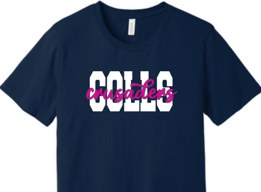 COLLS Crusaders Script Bella Canvas Tee image 0
