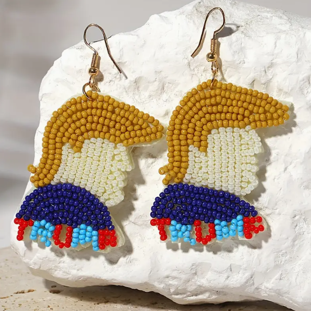 Trump Beaded Earrings image 0