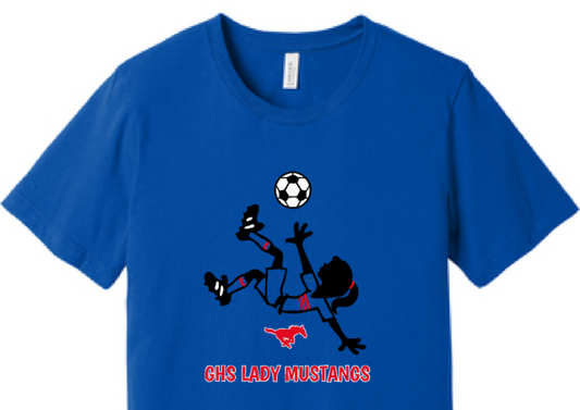 GHS Lady Mustangs Soccer Character T-Shirt image 0