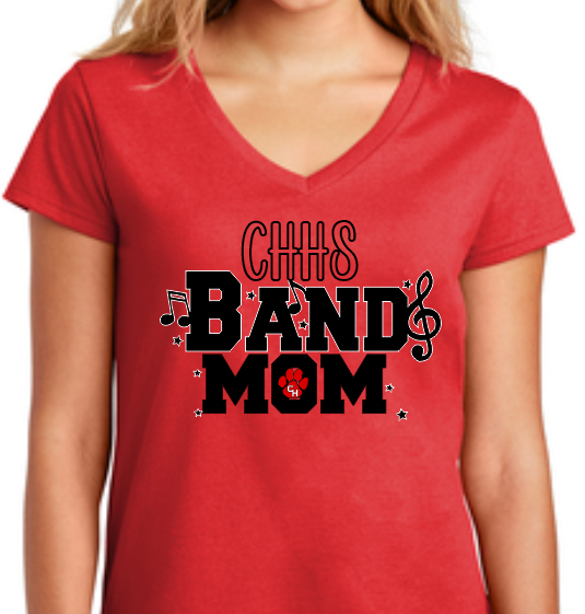 CHHS Band Mom V Neck image 0