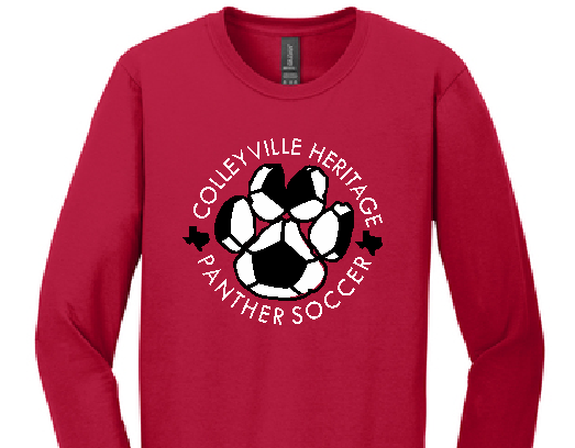 CHHS Soccer Bella Canvas Paw LS Tee image 1