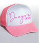 SCRIPT EMBROIDERED FOAM CAP image 0