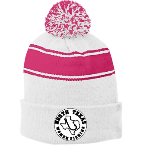 NTWF Striped Pink Beanie image 0