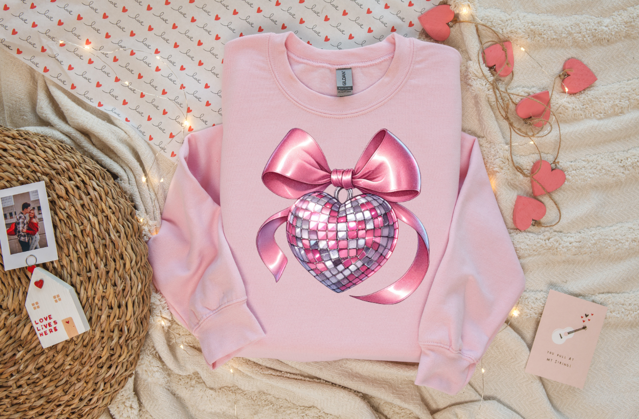 Disco Ball Coquette Sweatshirt image 0