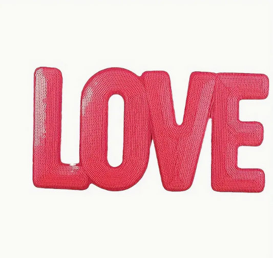LOVE Sequin Patch image 0