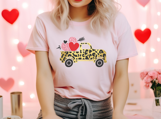 Valentines Truck T-Shirt image 0