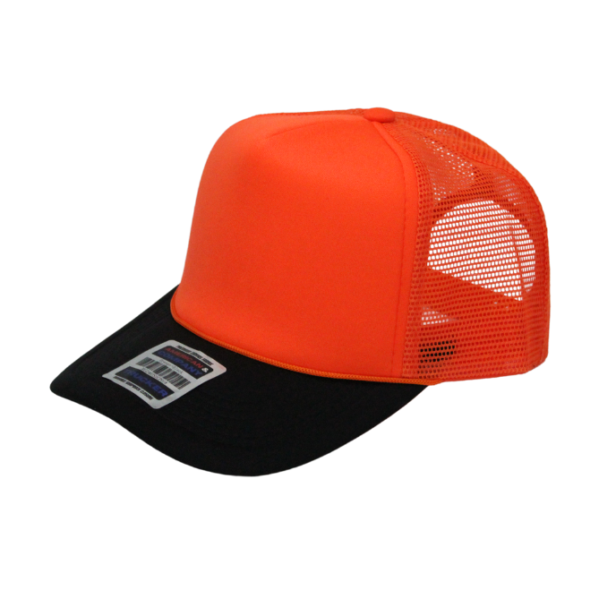 Trucker Cap Polyester Foam Front 5 Panel (Pack of 12)