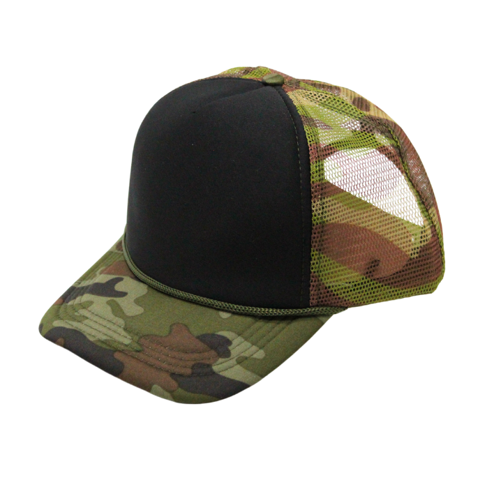 Trucker Cap Polyester Foam Front 5 Panel (Pack of 12)