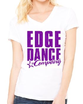 Glitter Fitted V Neck image 0