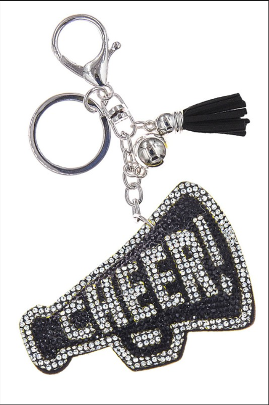 Cheer Rhinestone Keychain image 0