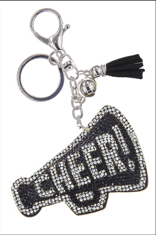 Cheer Rhinestone Keychain image 0