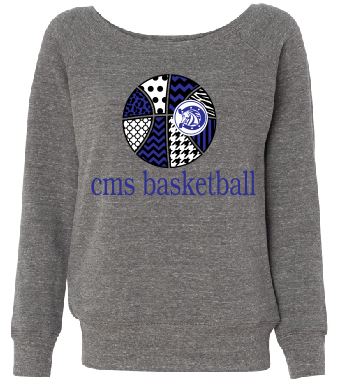 CMS Ladies Basketball Wide Neck image 0