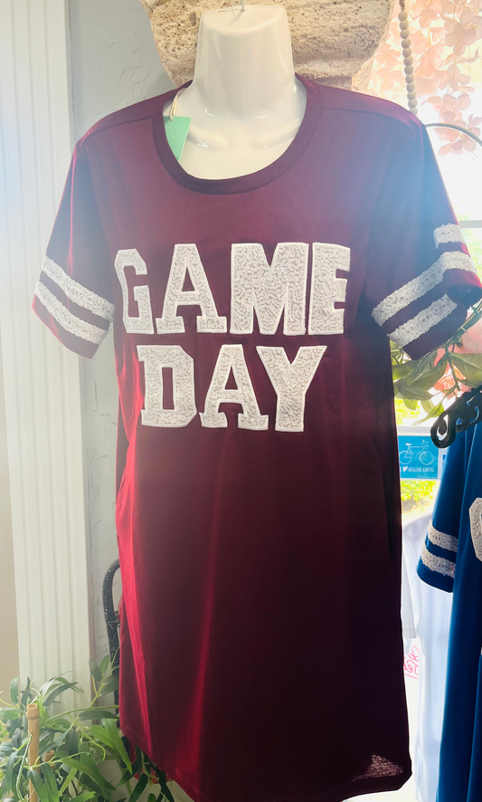 Game Day Dress Shirt (Maroon) image 0