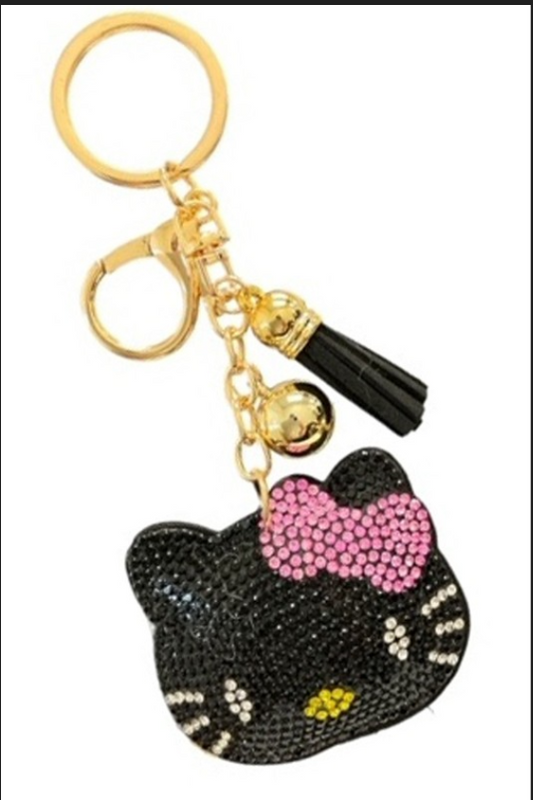 Hello Kitty Rhinestone Keychain image 0