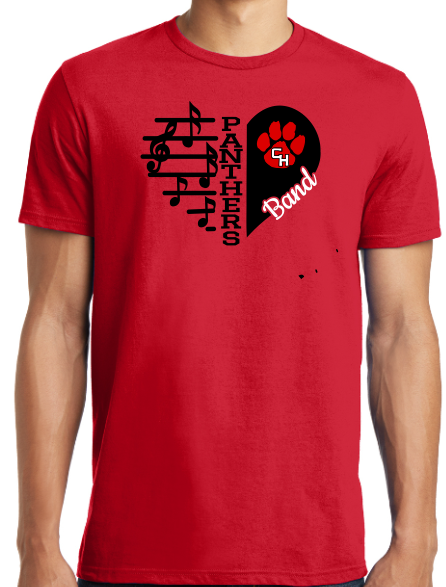 CHHS Band T-Shirt Heart image 0