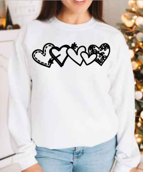 Chained Hearts Sweatshirt image 2