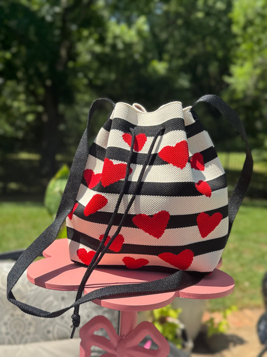 STRIPED CROSSBODY BAG image 0