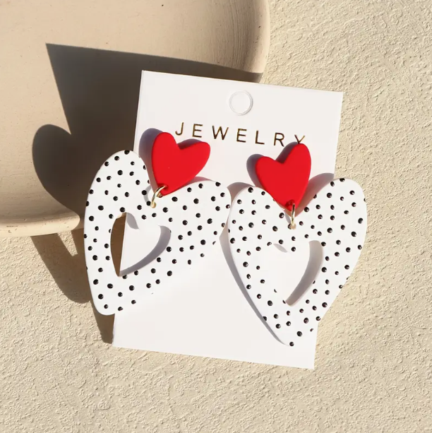 Polka Dot Pendant Earrings image 0