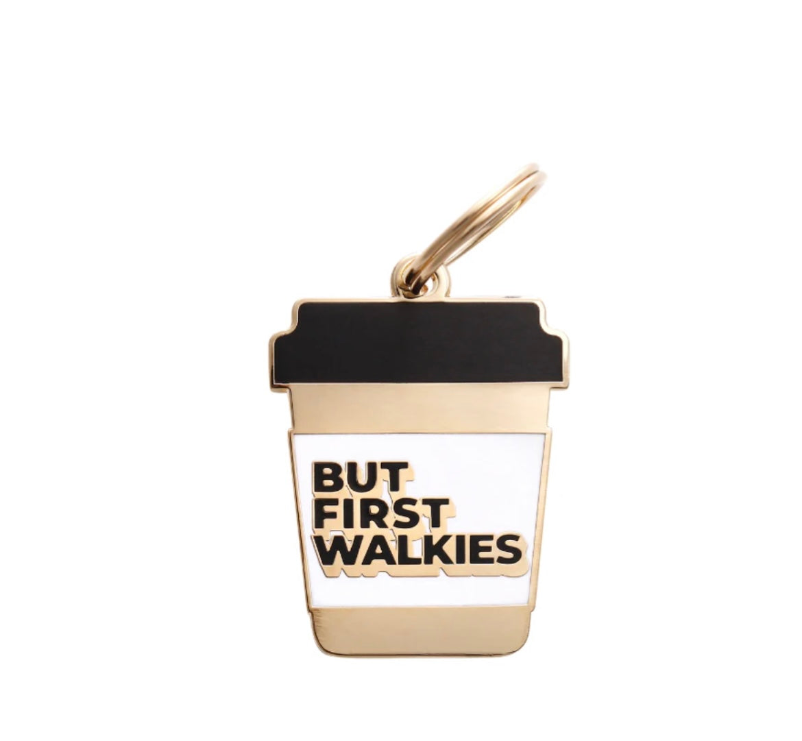 But First Walkies ID Pet Tag image 0