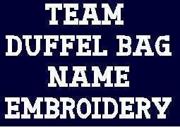 Duffel Bag Name Embroidery image 0