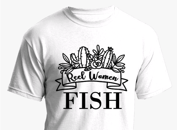 Reel Women Fish Tee image 0
