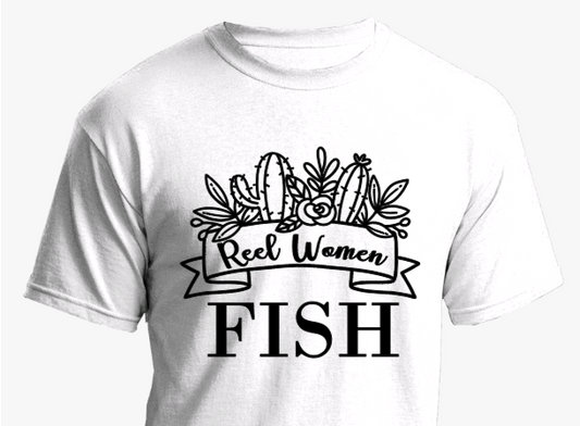 Reel Women Fish Tee image 0