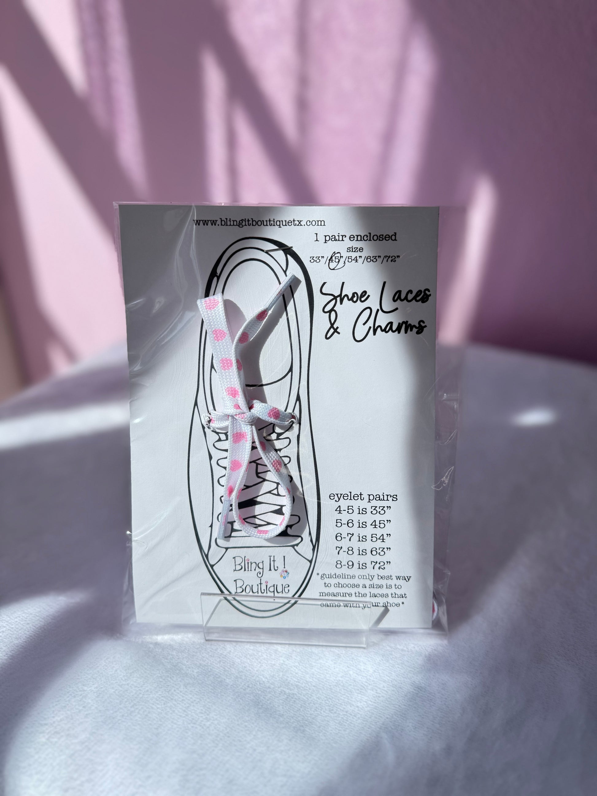 HEART PRINT SHOELACES image 1