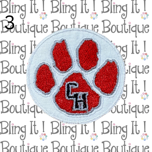 EMBROIDERED CHHS PAW PATCH image 2