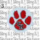 EMBROIDERED CHHS PAW PATCH image 2