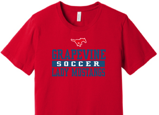 GHS Lady Mustang Soccer Athletic T-Shirt image 0