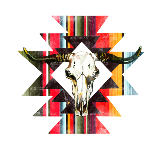 aztec_serape_bull_skull