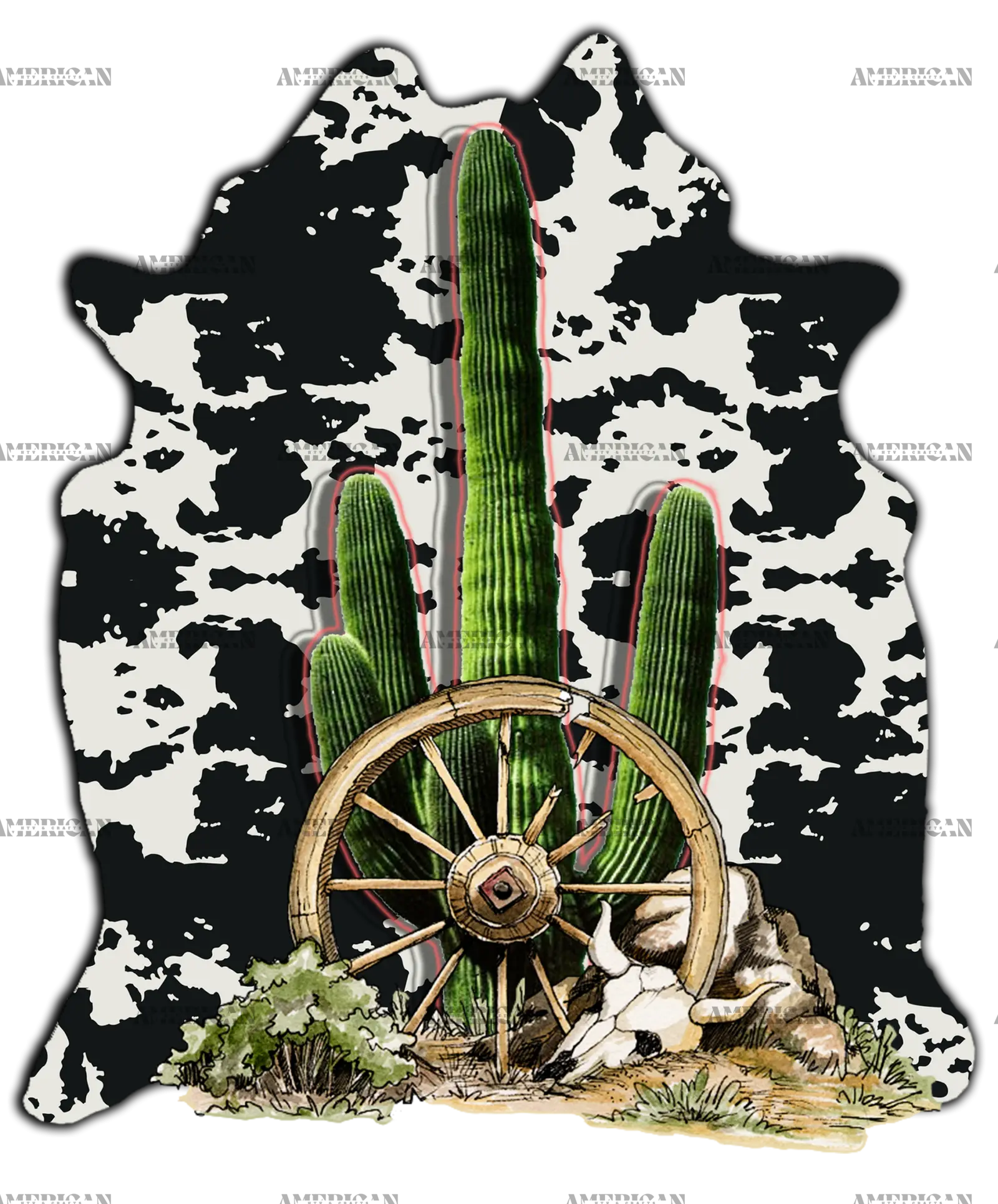 Cattle_Carpet_Cowhide_Cactus