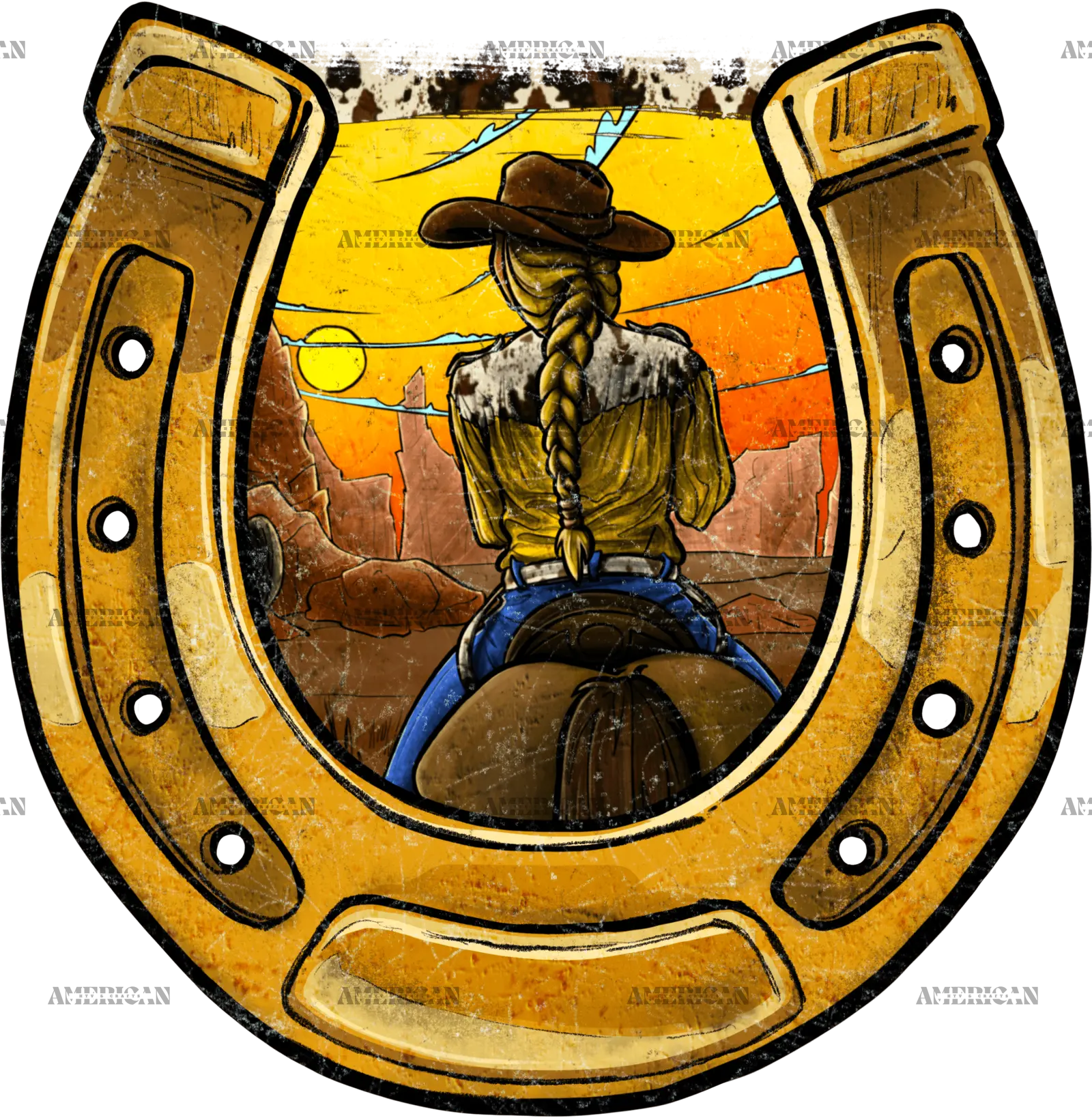 Horseshoe_And_Cowgirl