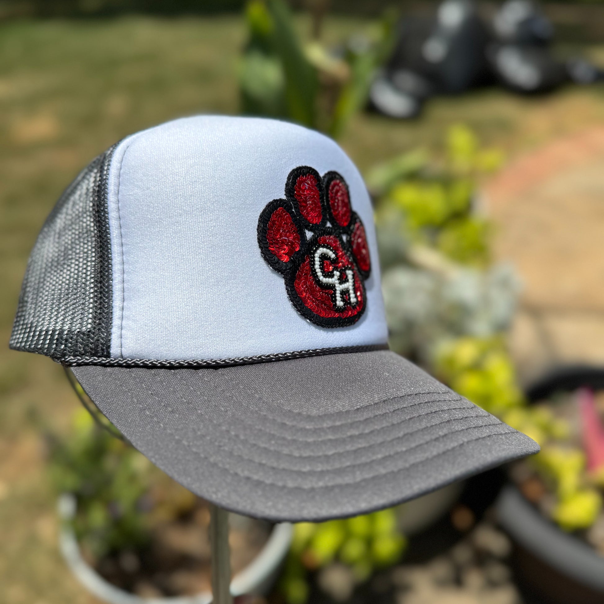 CHHS SEQUINS PAW TRUCKER CAP image 2