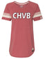 CHVB Ladies Champion V Neck with Stripes image 0